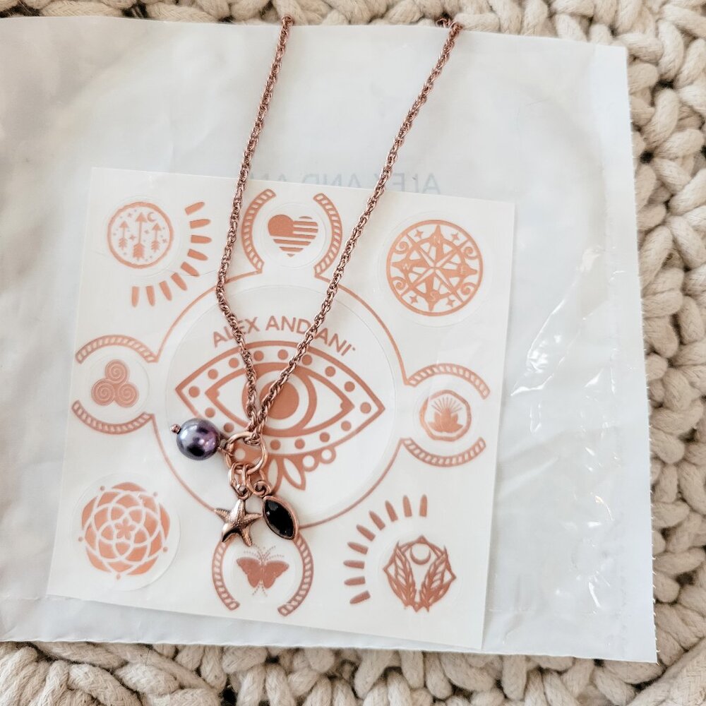 Alex and Ani Starfish Trio Necklace